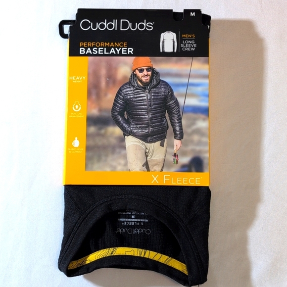 Cuddl Duds Men’s PERFORMANCE Base Layer Thermal Heavy Weight Top LONG SLEEVE Med - Picture 1 of 5